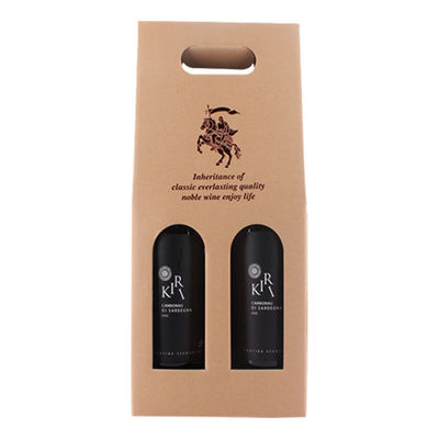 Portadores acanalados de papel Clay Coated de la botella de vino de la especialidad de C2S